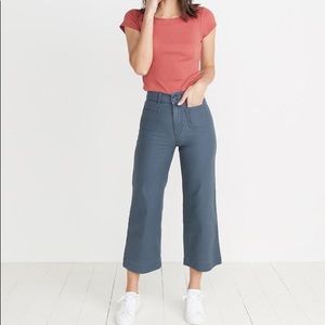 Wide leg crop pants